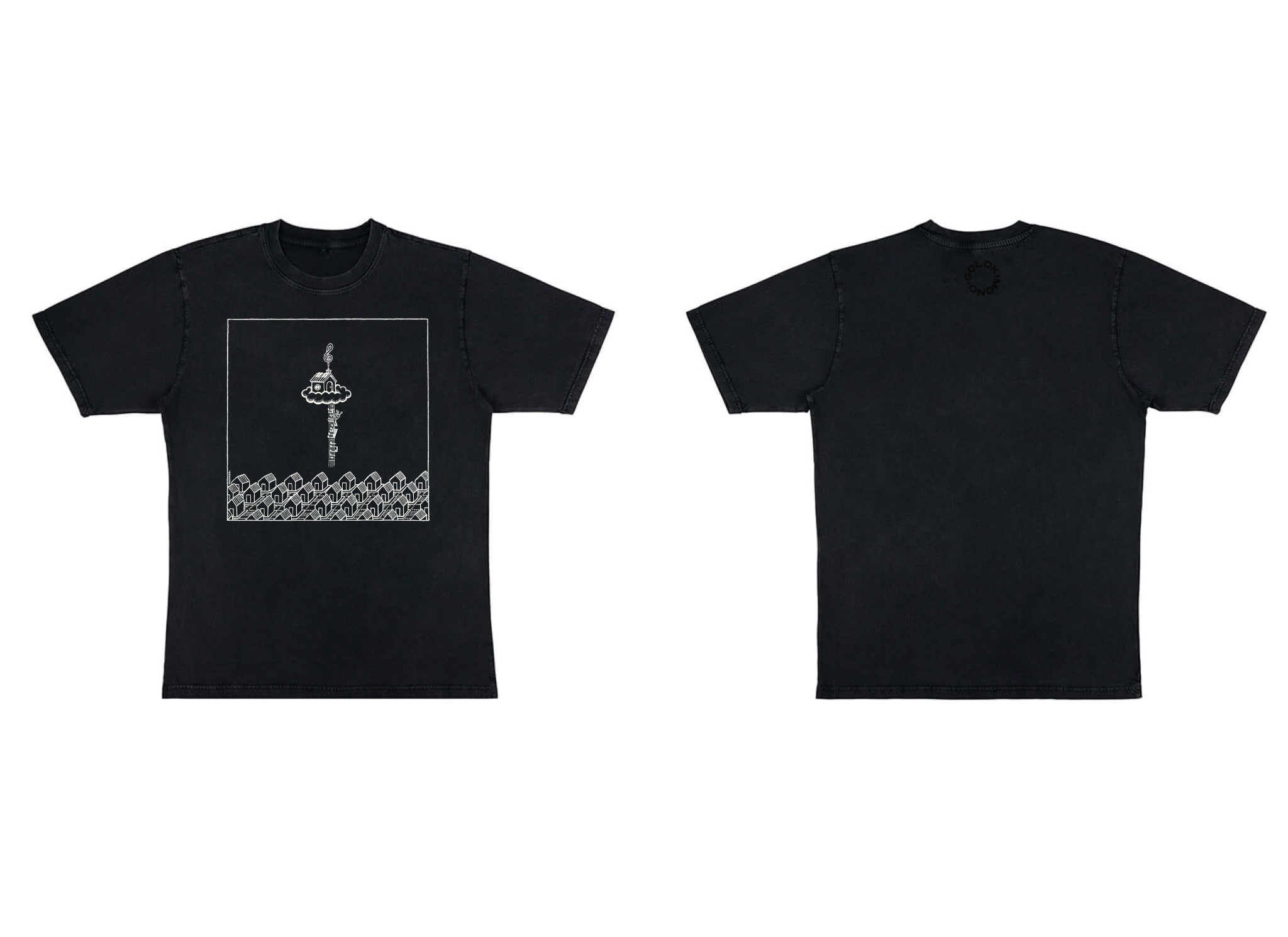 Unisex Organic Oversized 'T.O.O.T.H' Tee - Stonewash Black